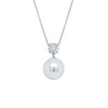 18ct White Gold 13.4mm South Sea Pearl & Diamond Galaxy Necklace-Necklace-Walker & Hall