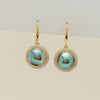 18ct Yellow Gold 9mm Paua Pearl Daisy Earrings - Earrings - Walker & Hall