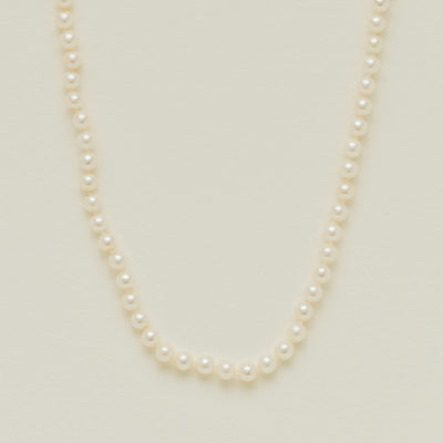 Deja Vu 9ct Yellow Gold 6-6.5mm Akoya Pearl Strand 40cm - Necklace - Walker & Hall