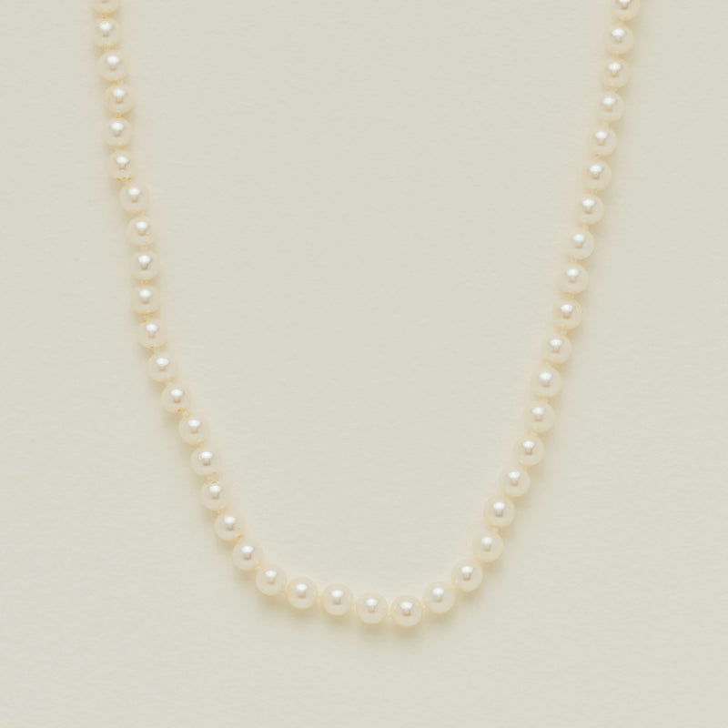 Deja Vu 9ct Yellow Gold 6-6.5mm Akoya Pearl Strand 40cm - Necklace - Walker & Hall