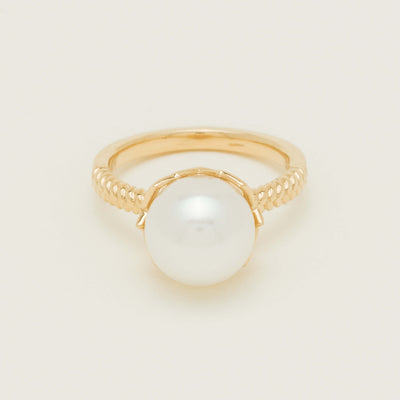 18ct Yellow Gold 10.5mm South Sea Pearl Selene Ring