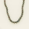 9ct White Gold 8-11mm Black Pearl Strand 45cm