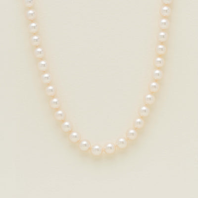 18ct Yellow Gold Akoya 9-9.5mm Pearl Strand - 44cm