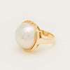 Deja Vu 18ct Yellow Gold 17mm Mabe Pearl Ring