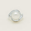 Deja Vu Platinum 11.5mm South Sea Pearl & Diamond Ring