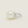 Deja Vu Platinum 15.1mm South Sea Pearl & Diamond Ring