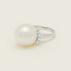 Deja Vu Platinum 16.7mm South Sea Pearl & Diamond Ring
