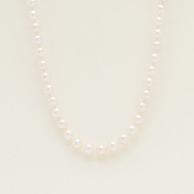 9ct White Gold Akoya 8.5-9mm Pearl Strand 46cm - Necklace - Walker & Hall