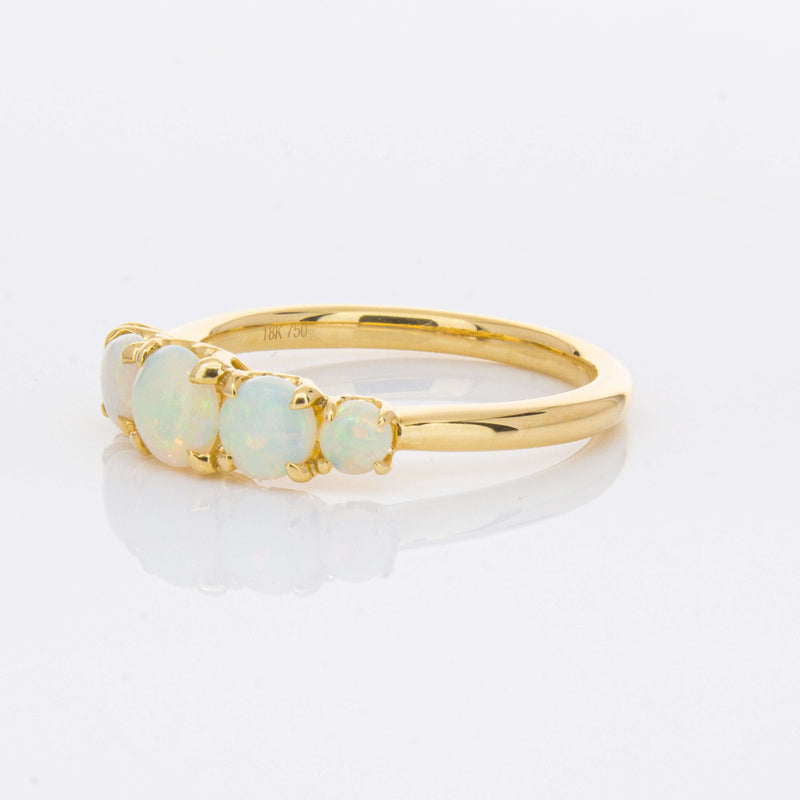 18ct Yellow Gold Five Stone Opal Octavia Ring-Ring-Walker & Hall