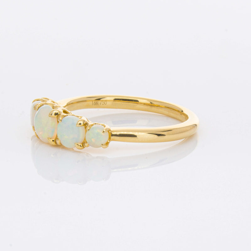 18ct Yellow Gold Five Stone Opal Octavia Ring-Ring-Walker & Hall