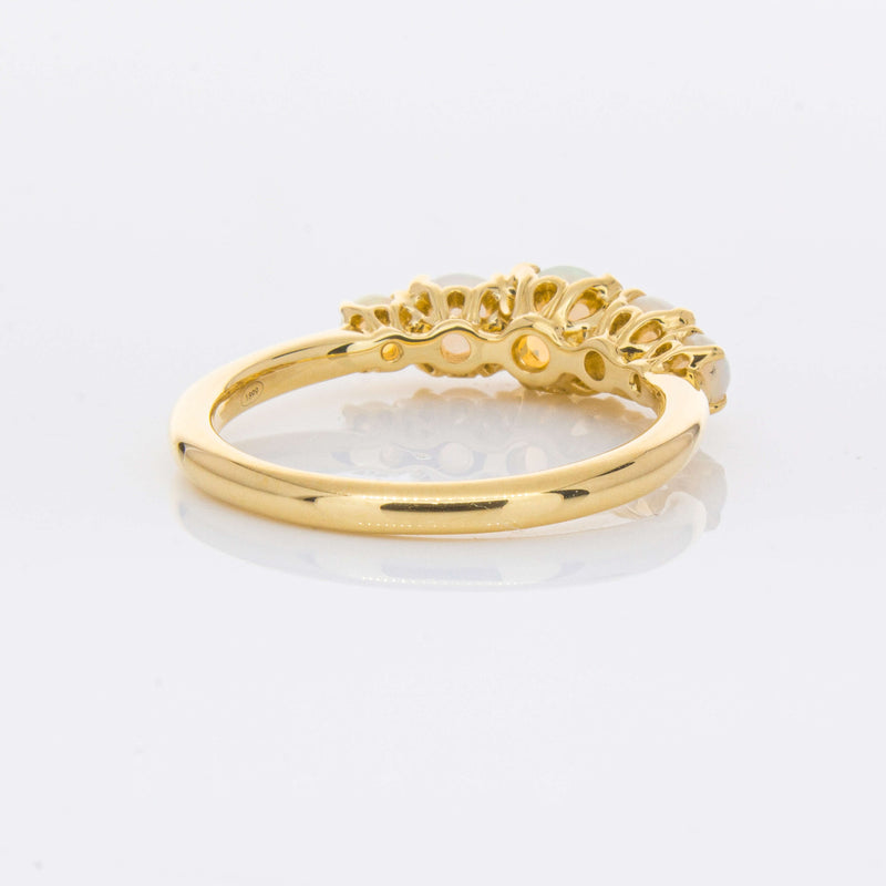 18ct Yellow Gold Five Stone Opal Octavia Ring-Ring-Walker & Hall