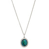 18ct White Gold 1.71ct Opal & Diamond Isla Pendant-Necklace-Walker & Hall