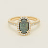 18ct Yellow Gold 1.25ct Opal & Diamond Sierra Ring