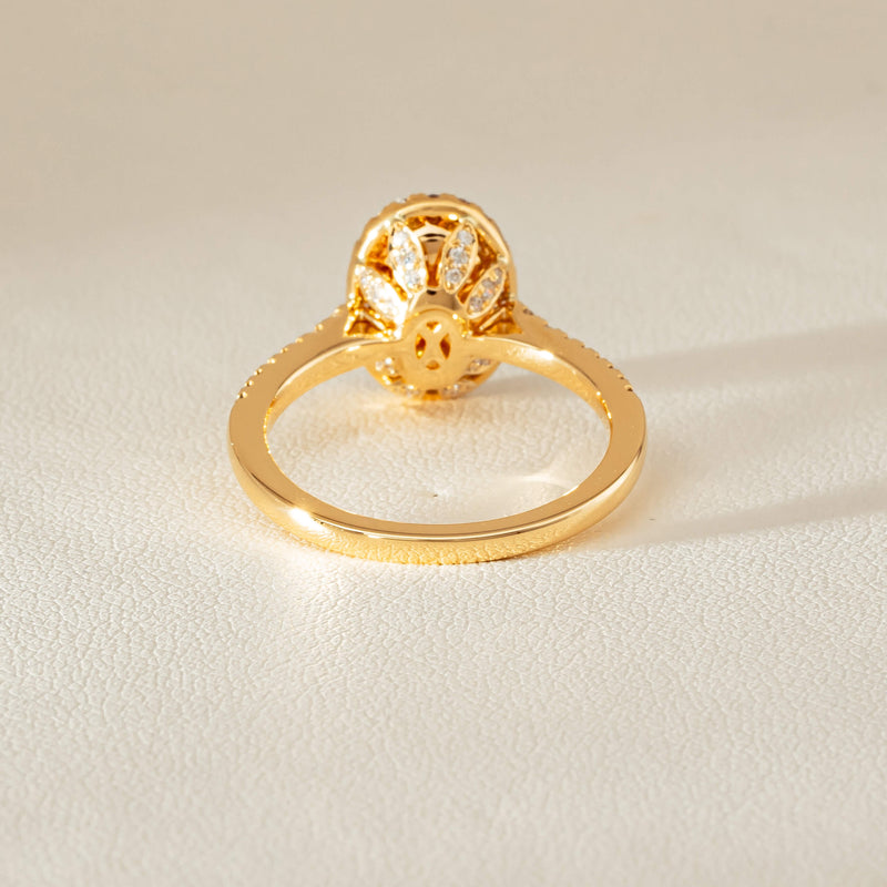 18ct Yellow Gold 1.25ct Opal & Diamond Sierra Ring - Ring - Walker & Hall
