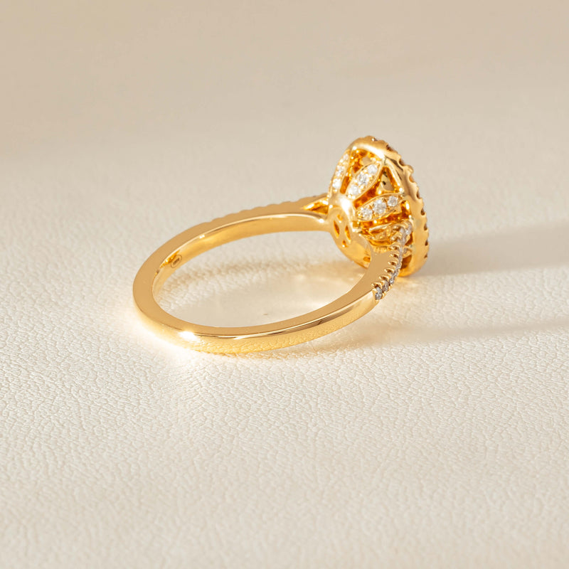18ct Yellow Gold 1.25ct Opal & Diamond Sierra Ring - Ring - Walker & Hall