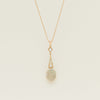 Vintage 9ct Rose Gold Opal & Diamond Set Pendant