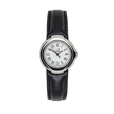 Vintage Stainless Steel Leather Dunhill Millenium Watch - Watch - Walker & Hall