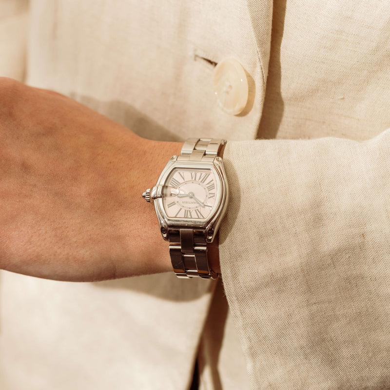 Vintage Stainless Steel Cartier Roadster Ladies Watch
