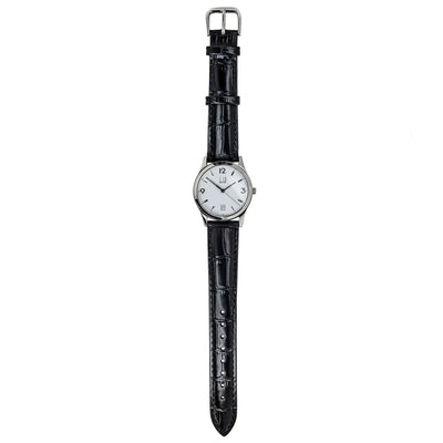 Vintage Stainless Steel Leather Dunhill 'Cityscape' Watch - Watch - Walker & Hall
