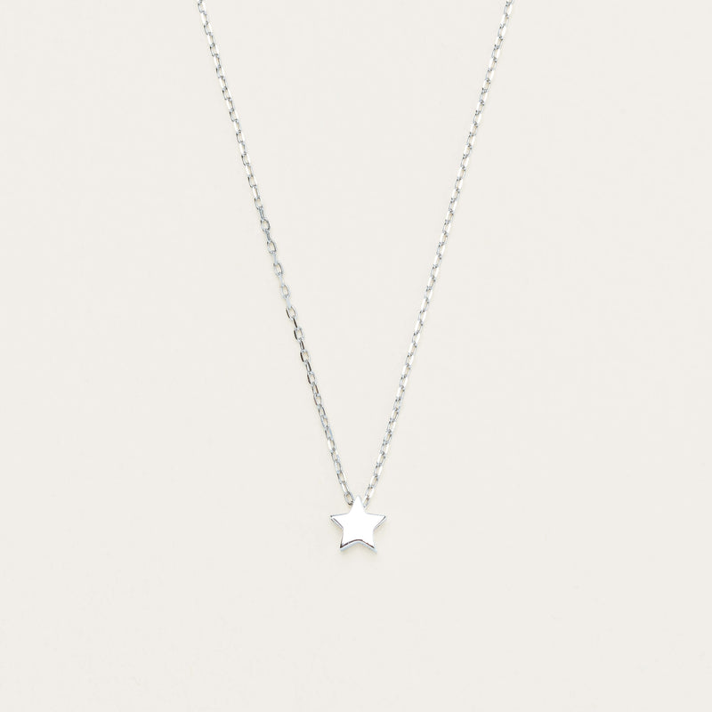 Sterling Silver Noted Star Charm - Charm - Walker & Hall