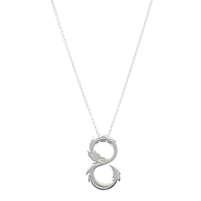 Sterling Silver Year Of The Dragon Pendant-Necklace-Walker & Hall