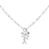 Karen Walker Girl With The Bow Necklace - Sterling Silver-Necklace-Walker & Hall