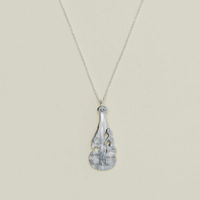 Sterling Silver Patu Pendant - Necklace - Walker & Hall