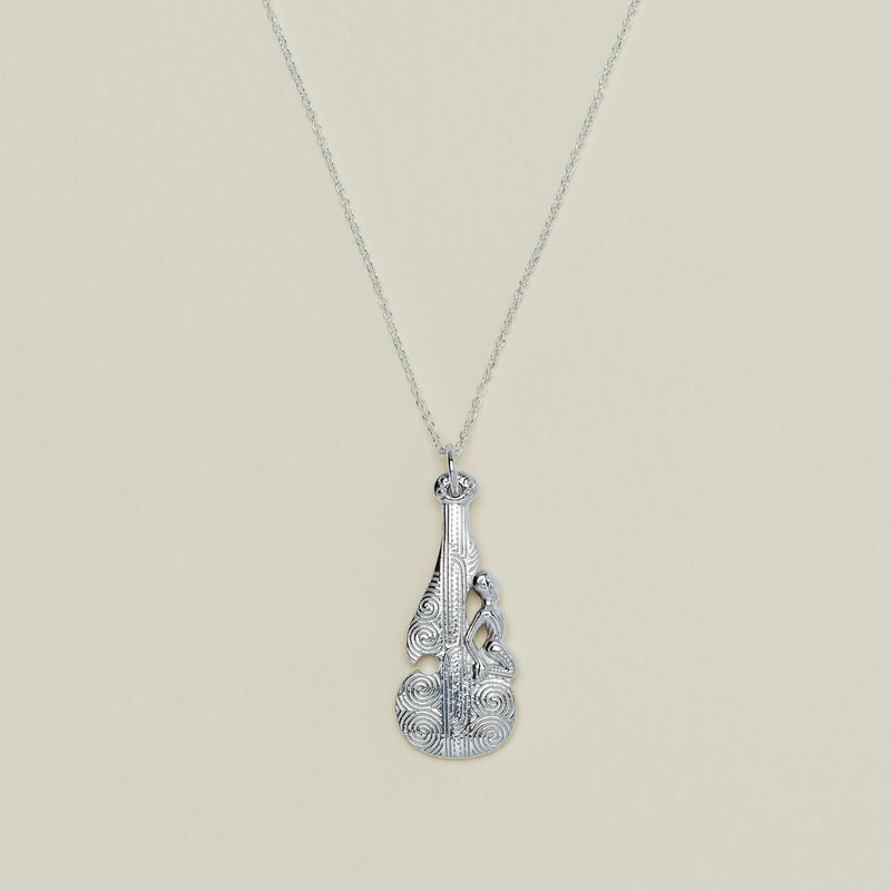 Sterling Silver Patu Pendant - Necklace - Walker & Hall