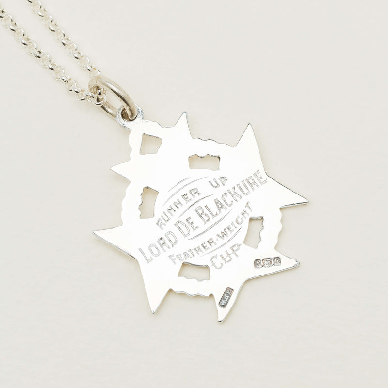 Deja Vu Sterling Silver Maltese Cross Boxing Medal Pendant - Necklace - Walker & Hall