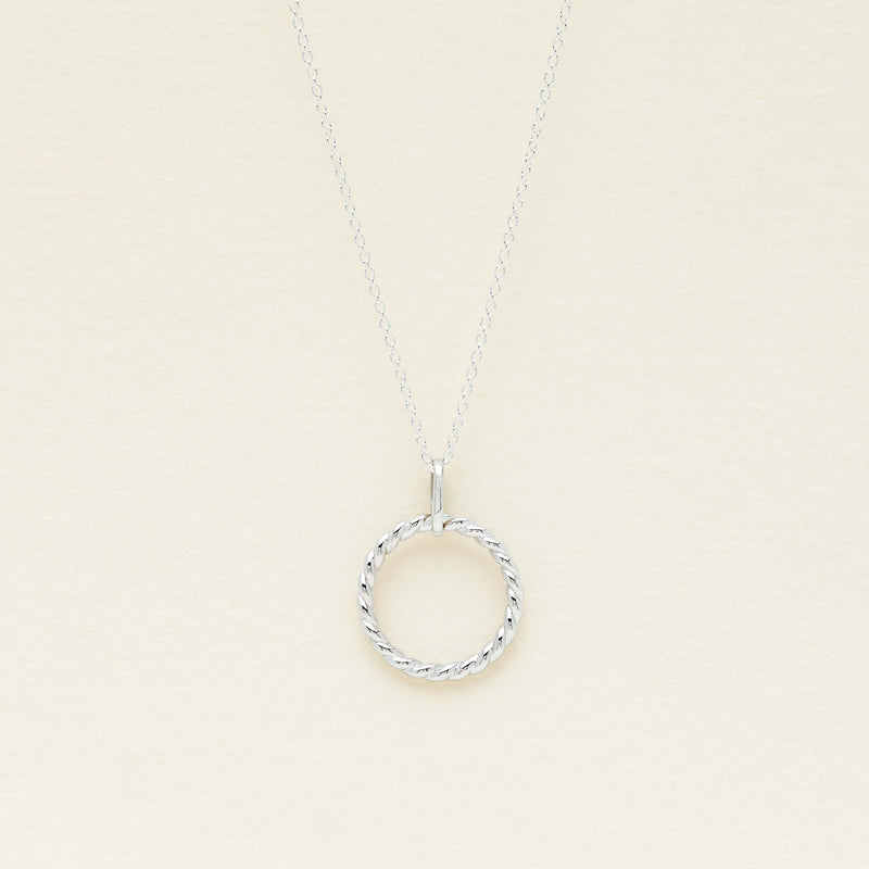 Sterling Silver Twine Pendant With Chain