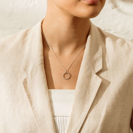 Sterling Silver Twine Pendant With Chain