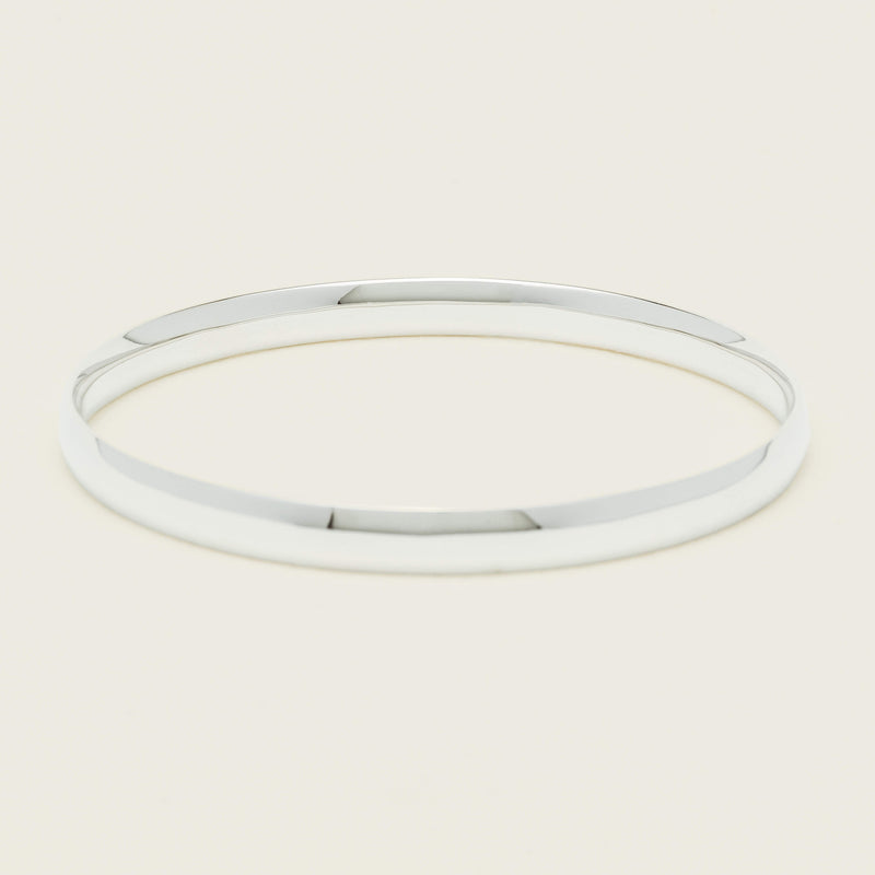 Sterling Silver 5.3mm Bangle - Bracelet - Walker & Hall