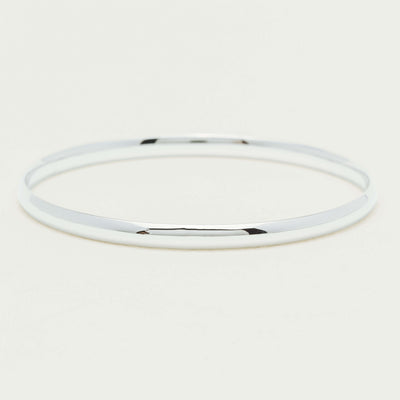 Sterling Silver 4.2mm Bangle - Bracelet - Walker & Hall