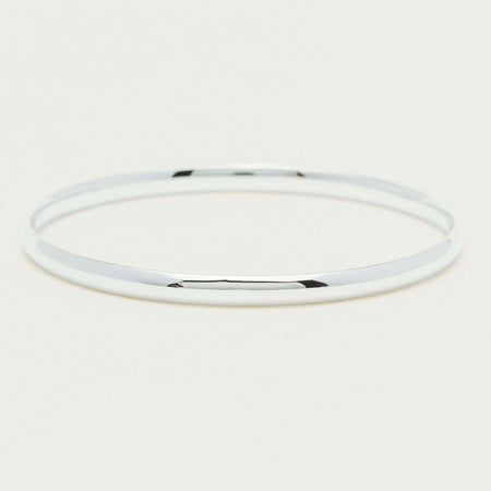 Sterling Silver 4.2mm Bangle - Bracelet - Walker & Hall