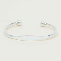 Sterling Silver Men's Torque Cuff - Bracelet - Walker & Hall