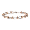 9ct Rose Gold & Sterling Silver Belcher Bracelet - Bracelet - Walker & Hall