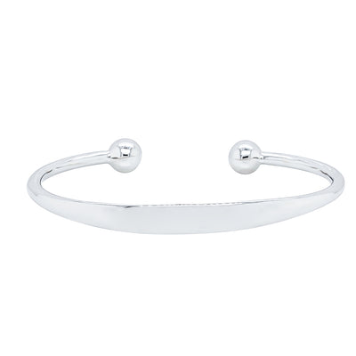 Sterling Silver Baby Cuff-Bracelet-Walker & Hall