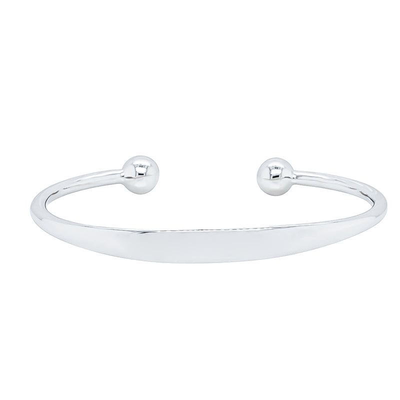Sterling Silver Baby Cuff-Bracelet-Walker & Hall