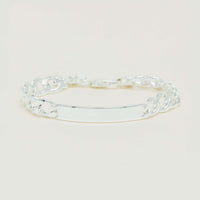 Sterling Silver Men's ID Bracelet 22cm - Bracelet - Walker & Hall
