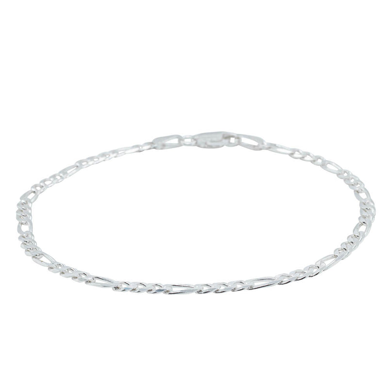 Sterling Silver Figaro Bracelet-Bracelet-Walker & Hall