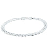 Sterling Silver Curb Bracelet-Bracelet-Walker & Hall