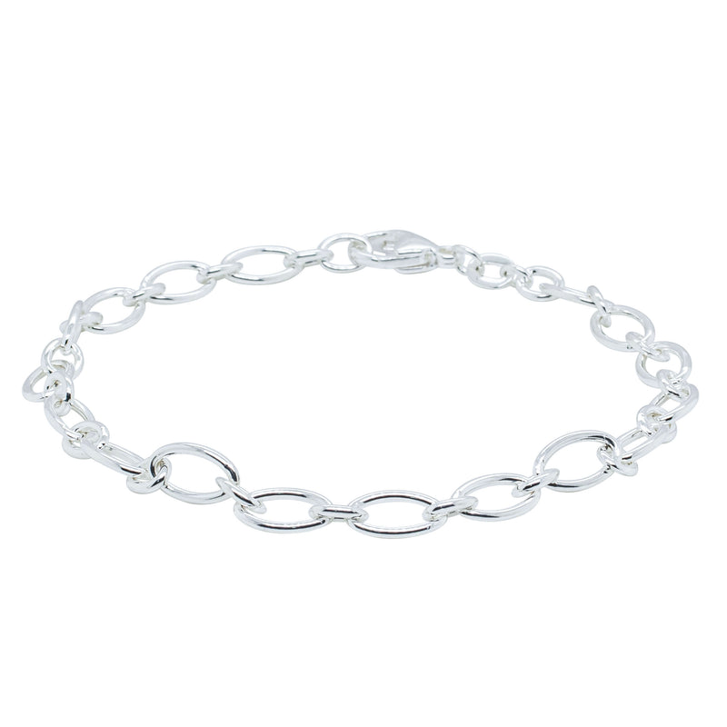 Sterling Silver Figaro Bracelet-Bracelet-Walker & Hall