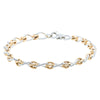 9ct Yellow Gold & Sterling Silver Twist Cable and Knot Bracelet-Bracelet-Walker & Hall