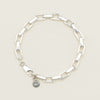 Deja Vu Sterling Silver Karen Walker Charm Bracelet 21cm