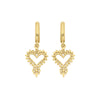 Zoe & Morgan Mini Gypsy Heart Earrings - Gold Vermeil - Earrings - Walker & Hall