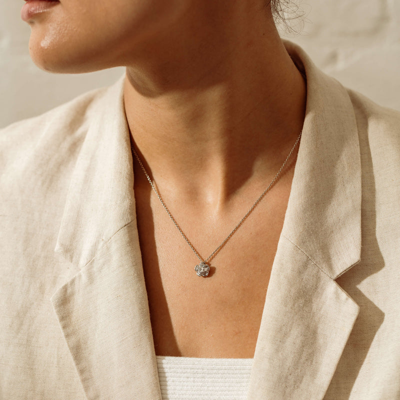 Sterling Silver Albertine Rose Pendant - Pendant - Walker & Hall