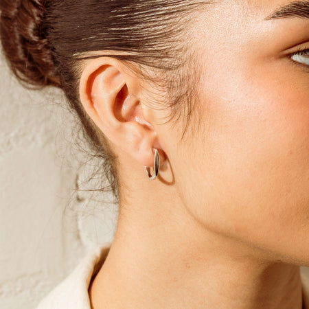 Sterling Silver Eos Hoop Earrings - Earrings - Walker & Hall