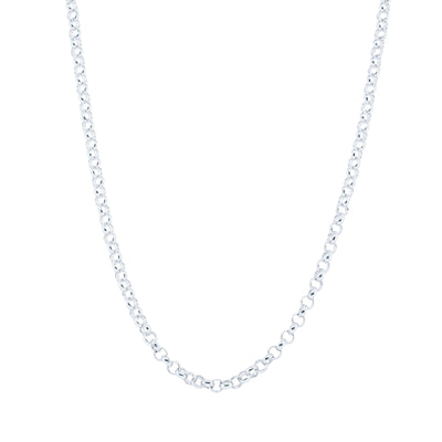 Sterling Silver Round Belcher Chain-Necklace-Walker & Hall