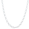 Sterling Silver Figaro Chain-Necklace-Walker & Hall