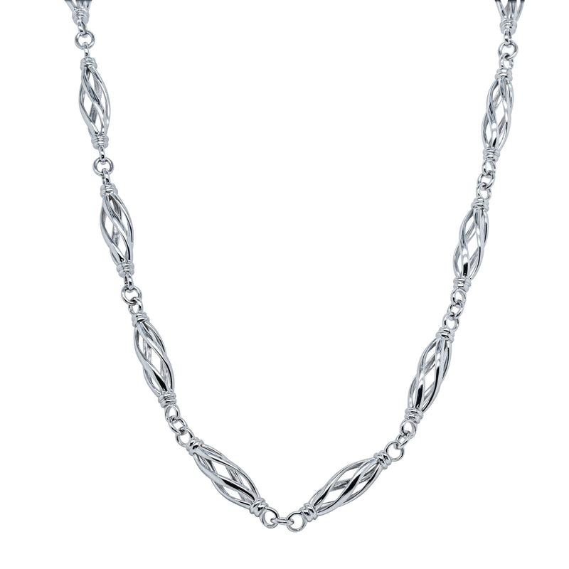 Sterling Silver Helix Chain - Necklace - Walker & Hall